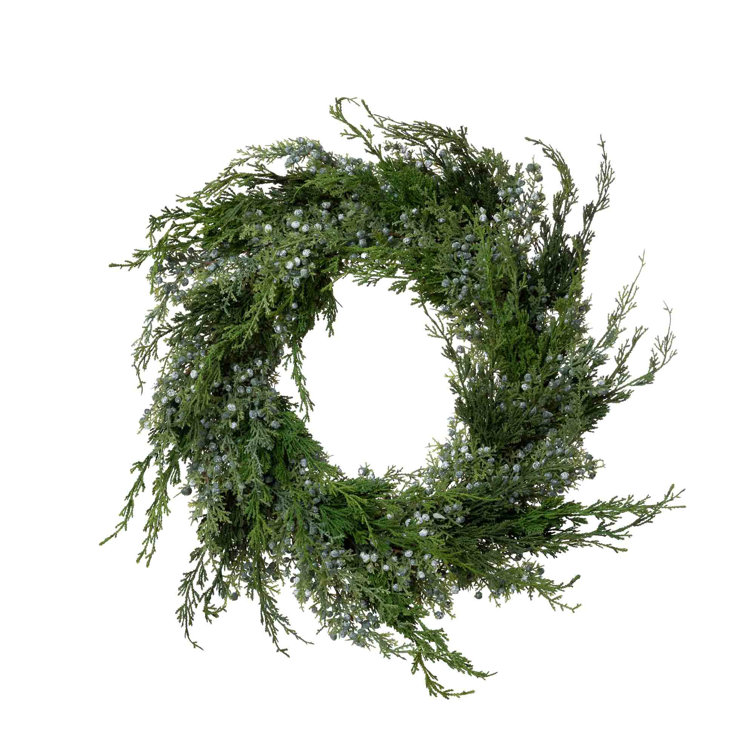 Primrue Faux Juniper Polyester 4'' Wreath Wayfair